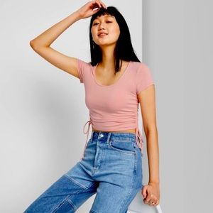 Target Wild Fable Pink Crop Top Small